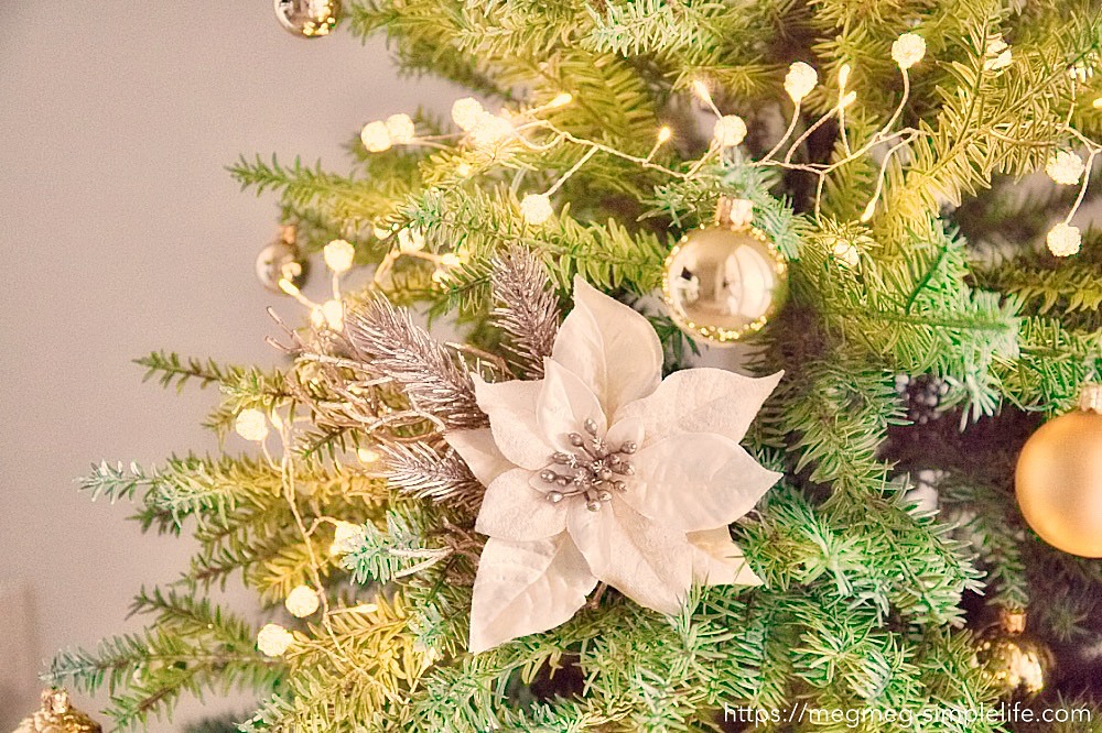 クリスマスツリー】オーナメントの飾り付け方 - megmeg simple life